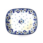 159 Bunzlau Rechthoekige schaal 2222X 159 Schotel rechthoek 22,5x19cm